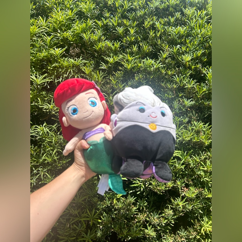 Little mermaid & Ursula plush dolls